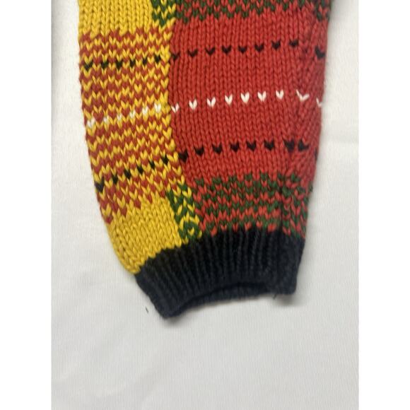 Rafaella Women's 3D Christmas Sweater Size S Hand Knitted Teddy Bear Holiday - Picture 6 of 12